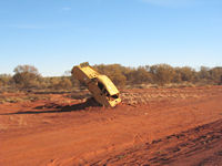 Tjukayirla Roadhouse sign, Out back Way